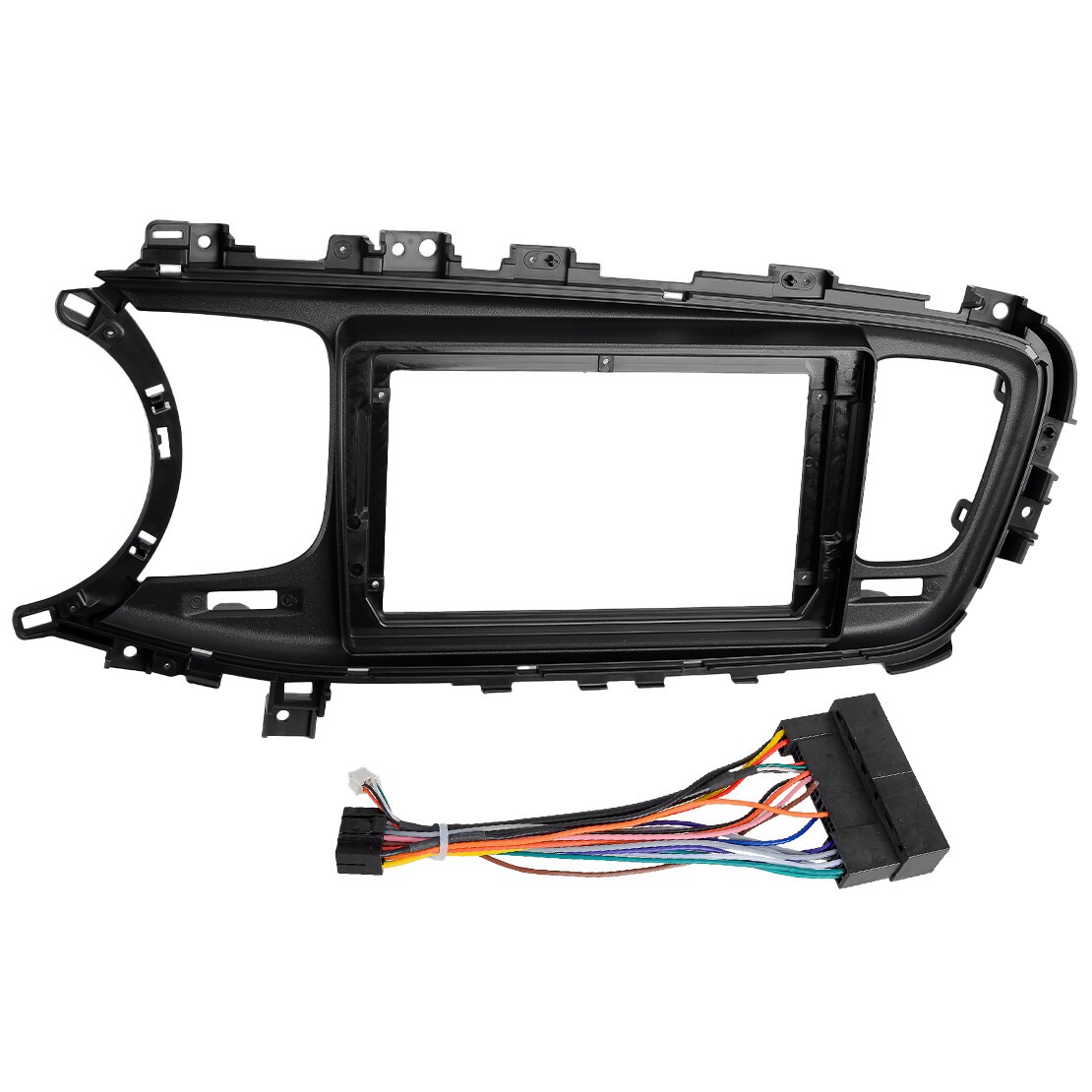 Radio Stereo Fascia Cover Frame Trim w/Harness Fit For KIA Optima K5 13-2015