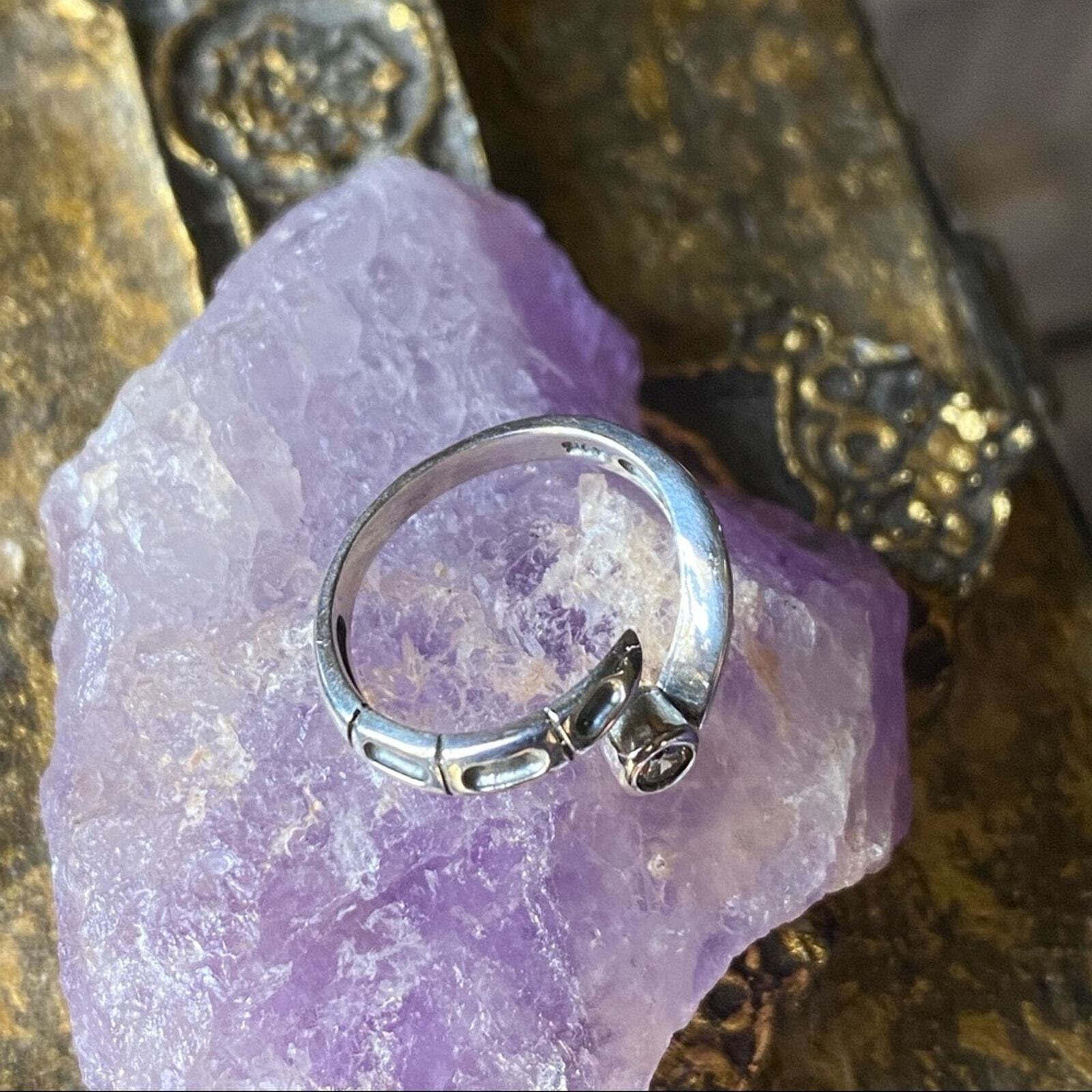 Wing And Claw Sterling Silver CZ Toe Ring