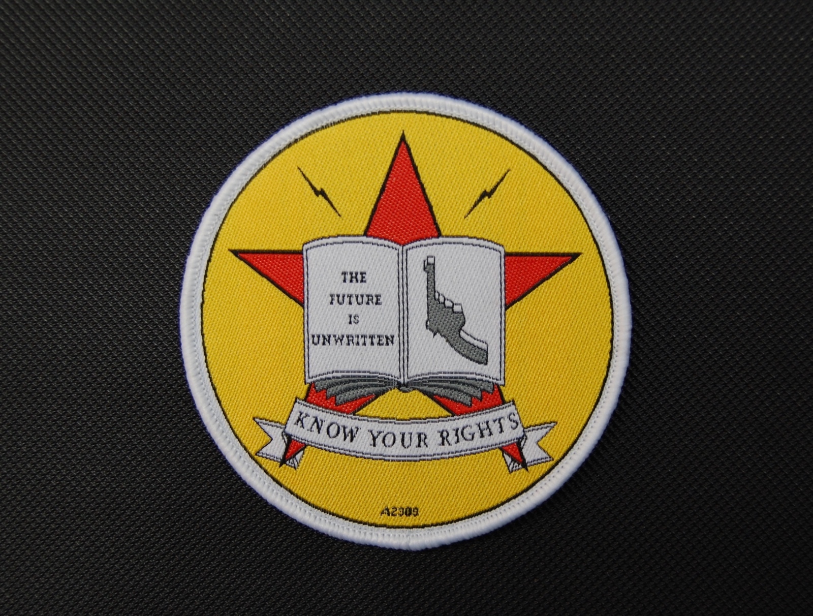 The Clash Know Your Rights Woven Morale Patch Iron-on or sew-on