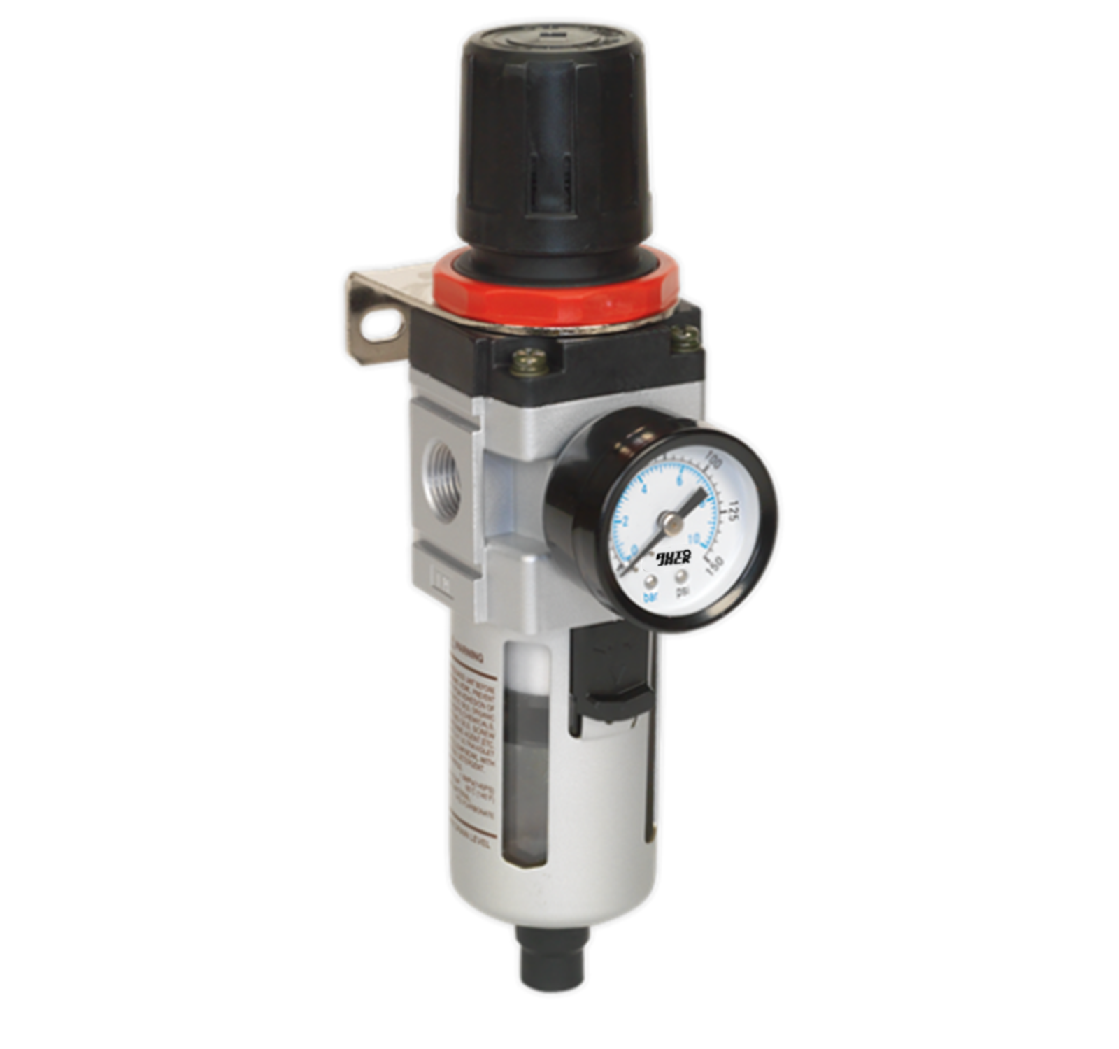 Autojack Air Filter Regulator 3/8" Dial Pressure Gauge Automatic Drain BSP Port