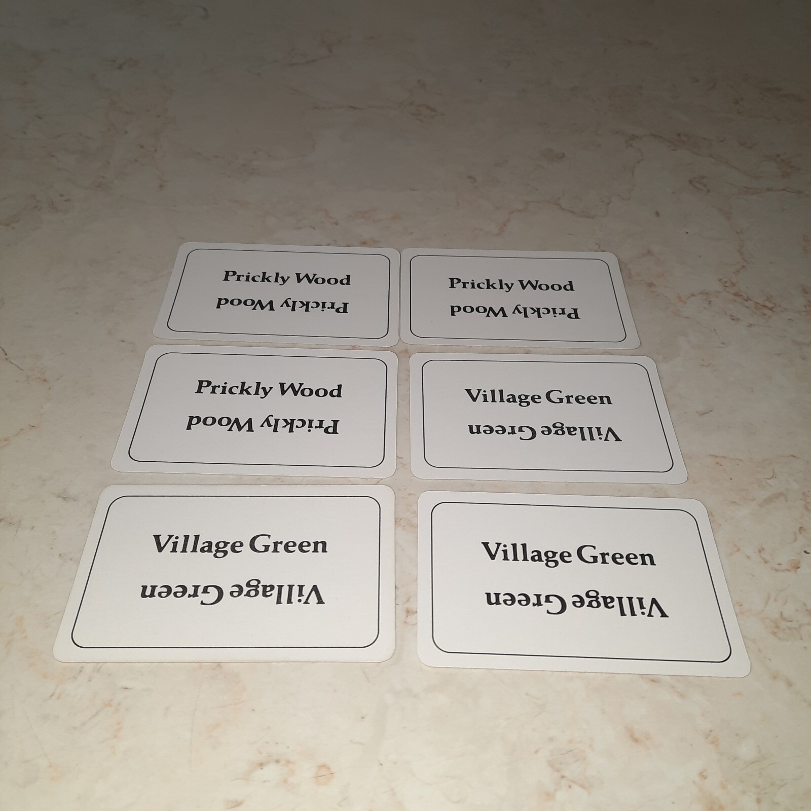 Hedgehogs Revenge Vintage Game Replacement Piece Destination Cards