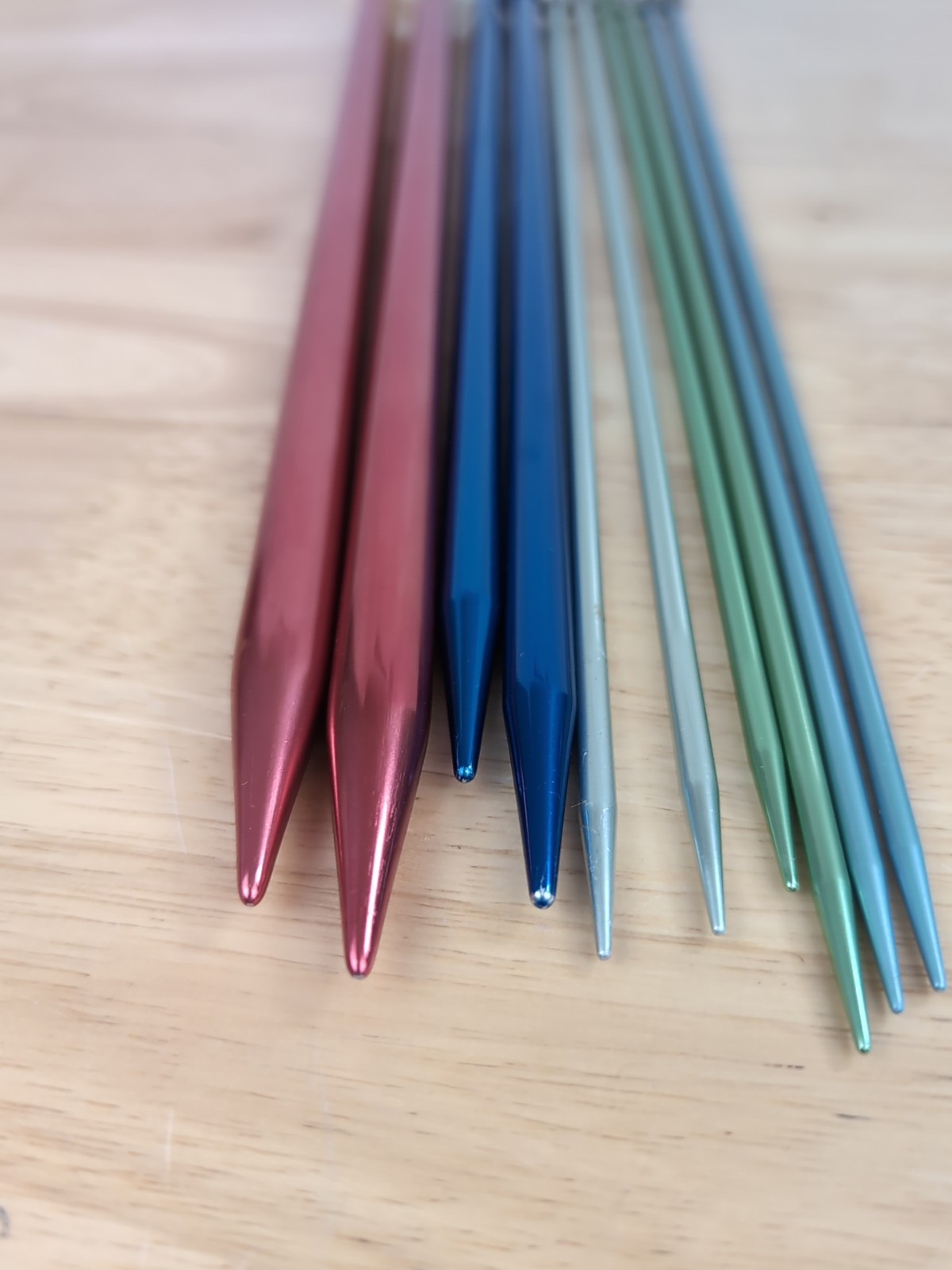 Knitting Needle Lot, 5,6,7,13, &17