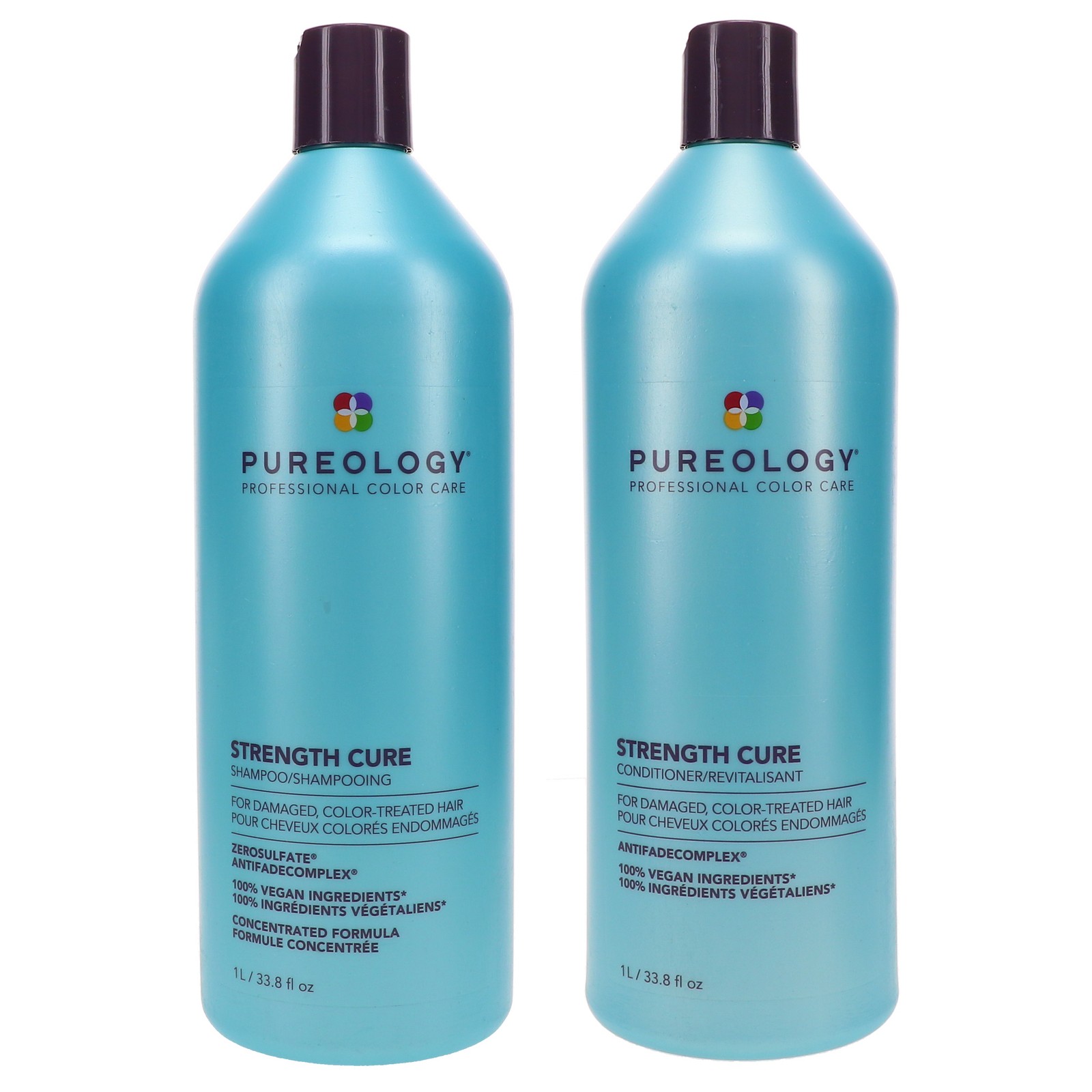 Pureology Strength Cure Shampoo 33.8 oz & Conditioner 33.8 oz Combo Pack