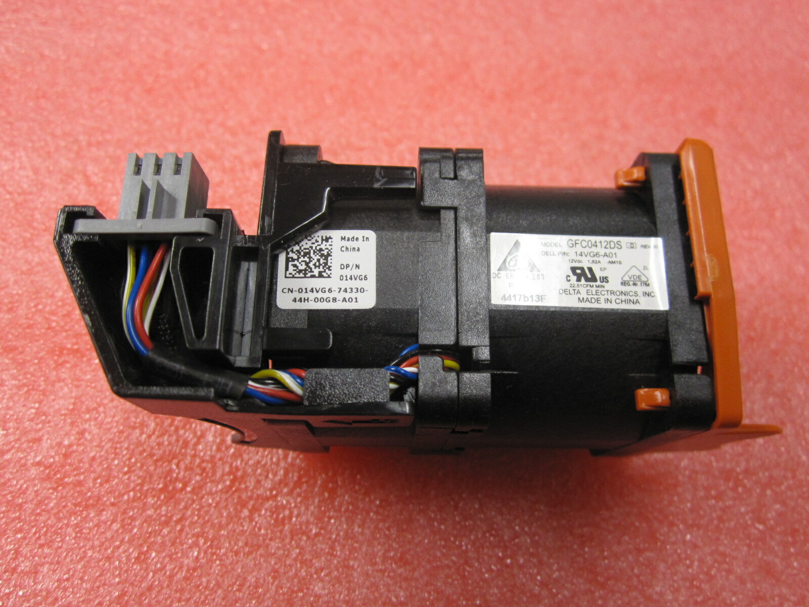 DELL POWEREDGE R320 R620 R630 Cooling Fan GFC0412DS  DP/N: 014VG6 0F1YN7 (2 pcs)