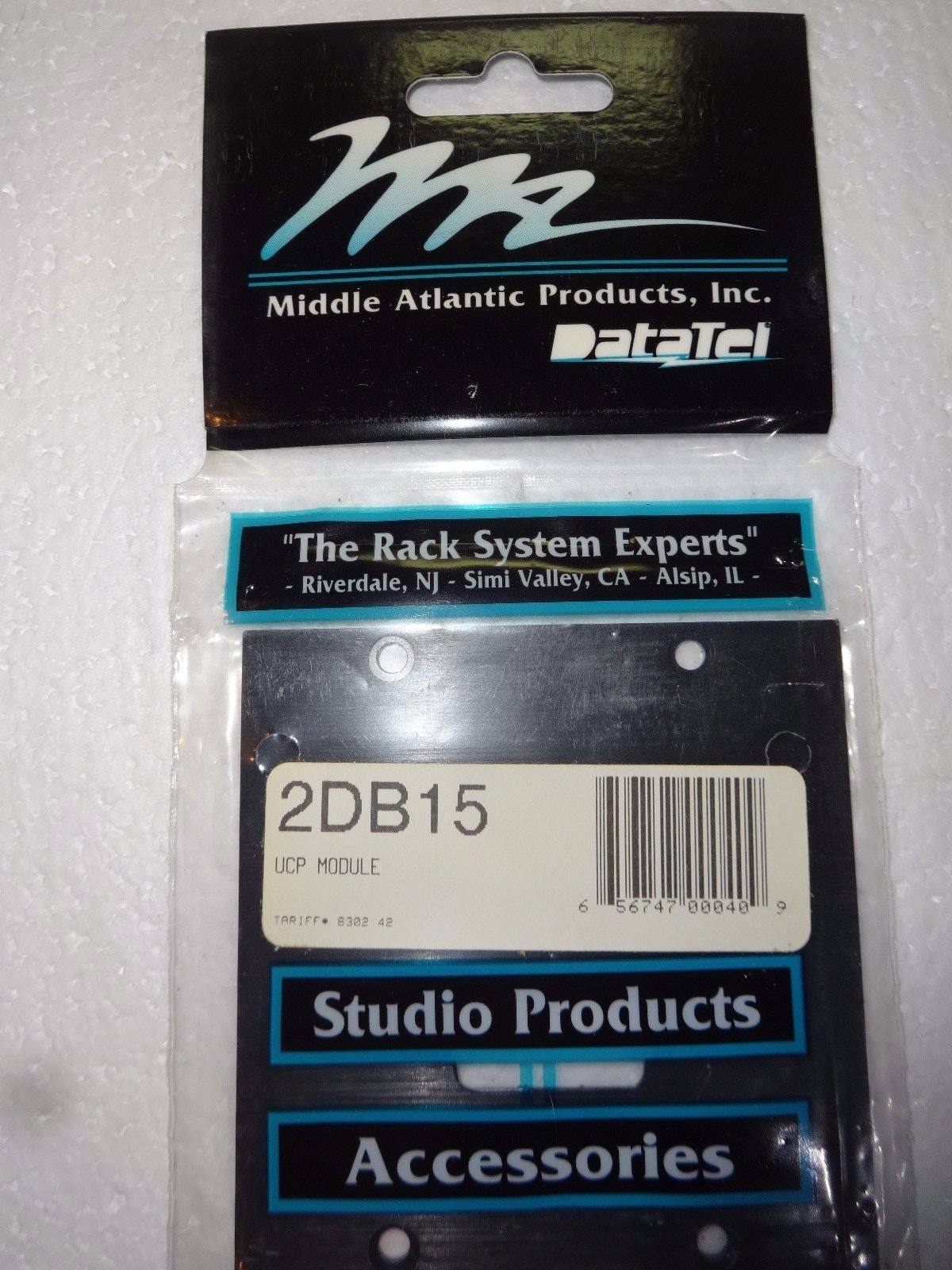 MIDDLE ATLANTIC UCP MODULE 2DB15