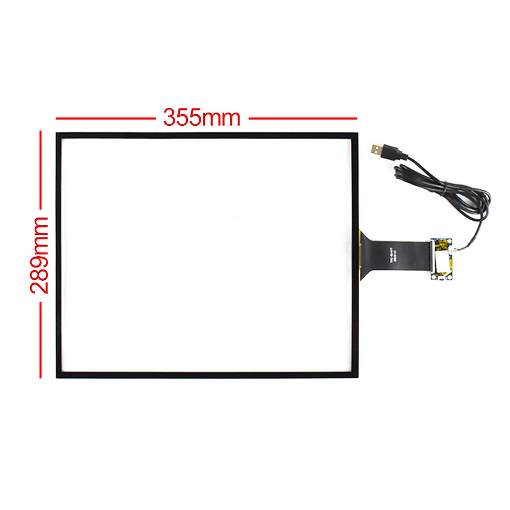 Multi Touch Capacitive Screen 4:3 Panel + USB Controller Kit 17 inch 355*288mm