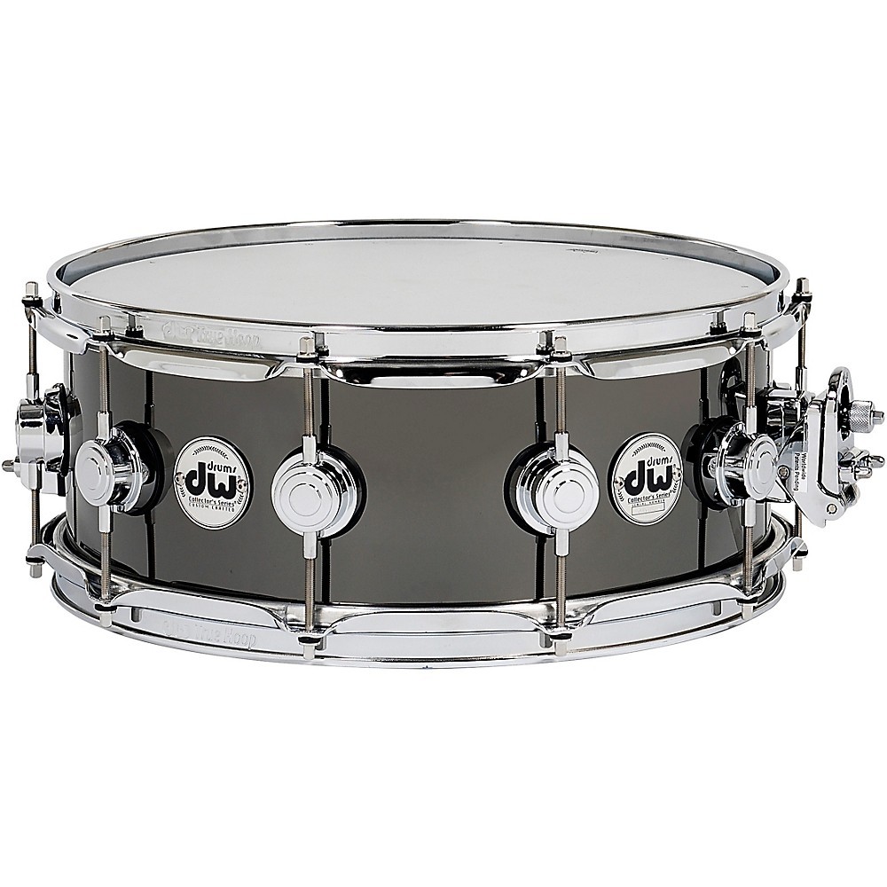 DW Collector's Series Black Nickel Over Brass Metal Snare Drum 14 x 5.5 in
