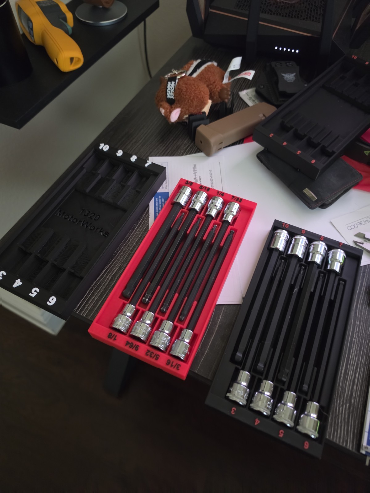 Long Metric Hex Socket Tool Organizer