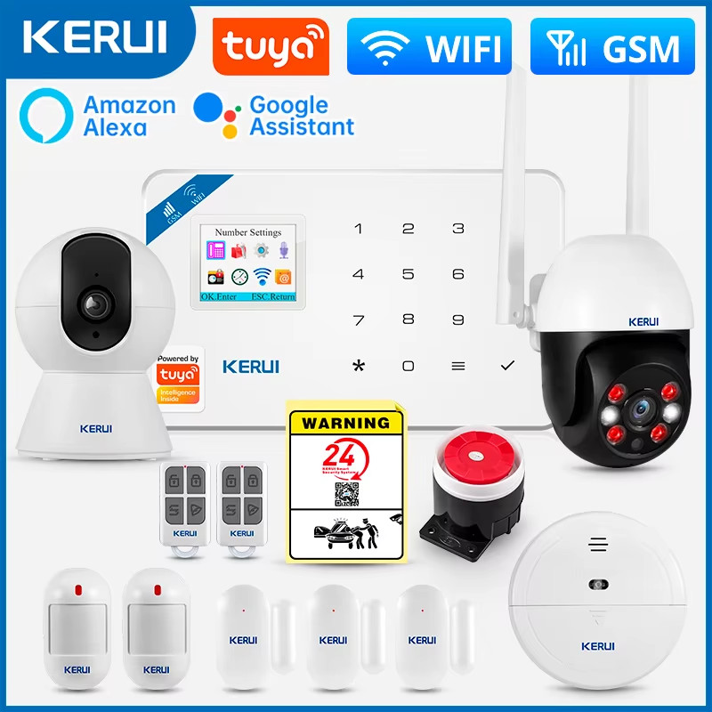 GSM W181 WiFi Home Alarm System | Door & Motion Detectors | Compatible