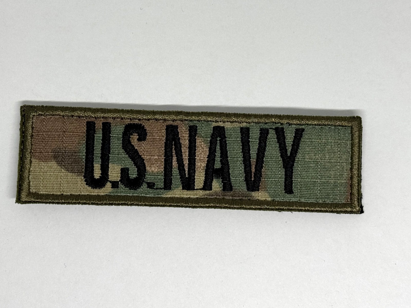US NAVY  Distinguishing Name Tape Patch  Hook and loop  Fastener