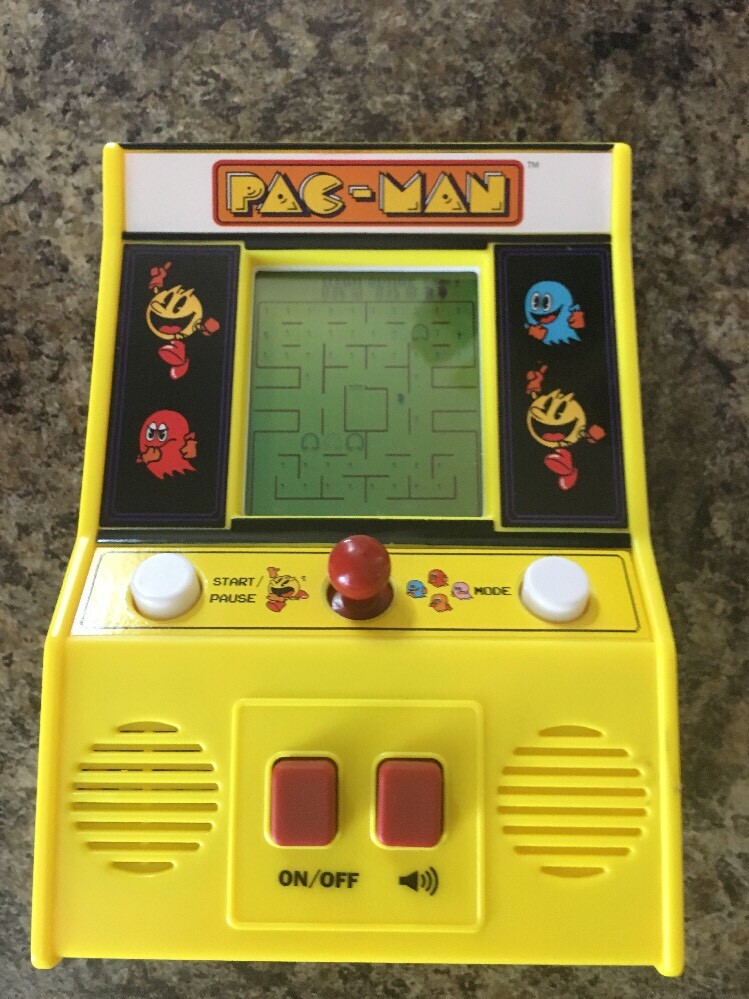 Bandai/Namco Pac-man Handheld Mini Arcade Retro Pacman Video Game Machine Toy