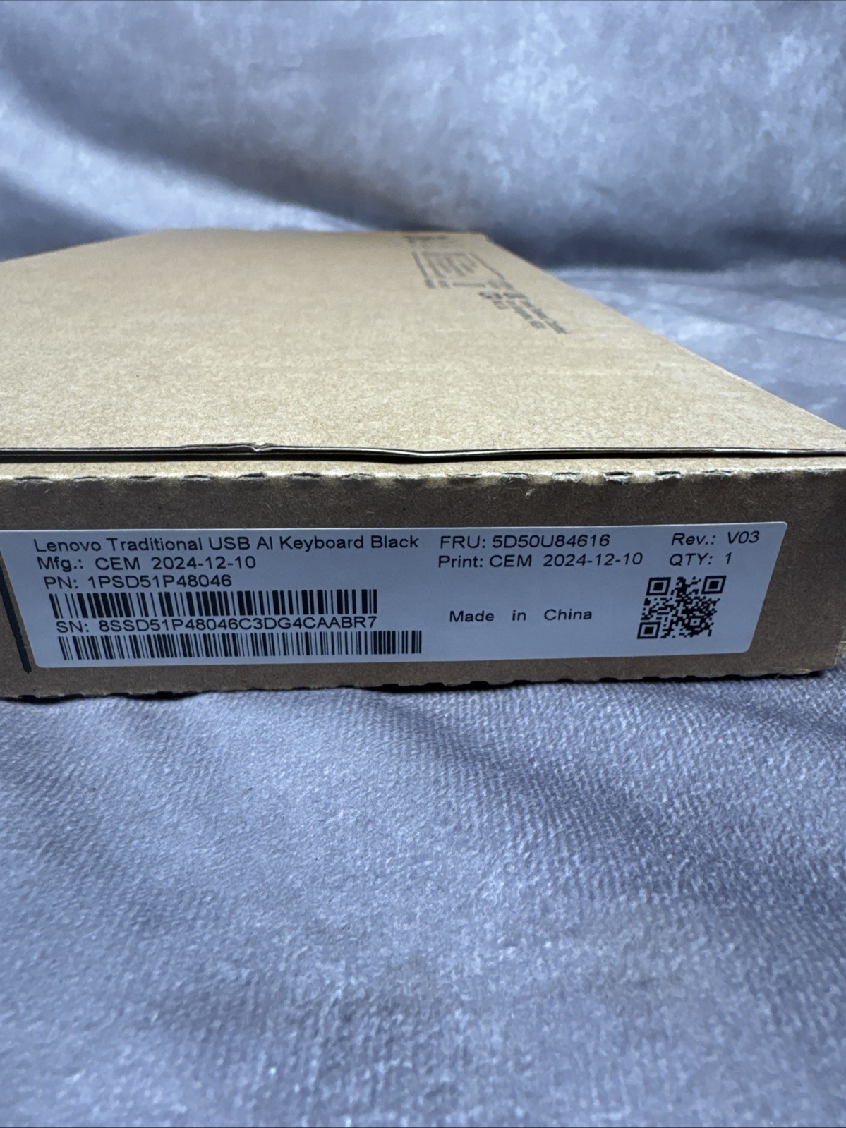 Lenovo USB Traditional Black Keyboard New in Box With New USB Mouse Bundle