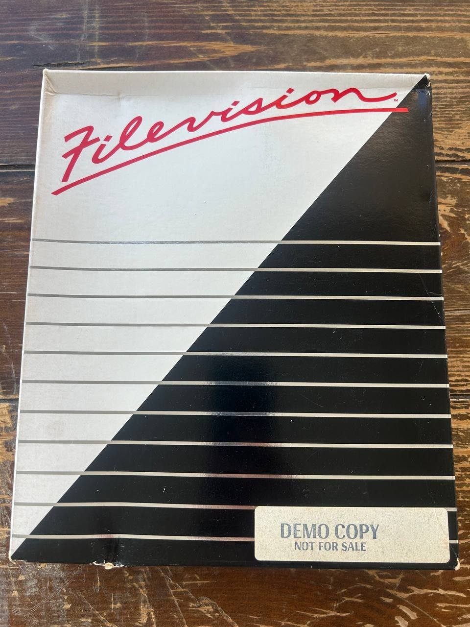 Vintage Filevision Macintosh Software Demo Copy w Box Manual & Disk