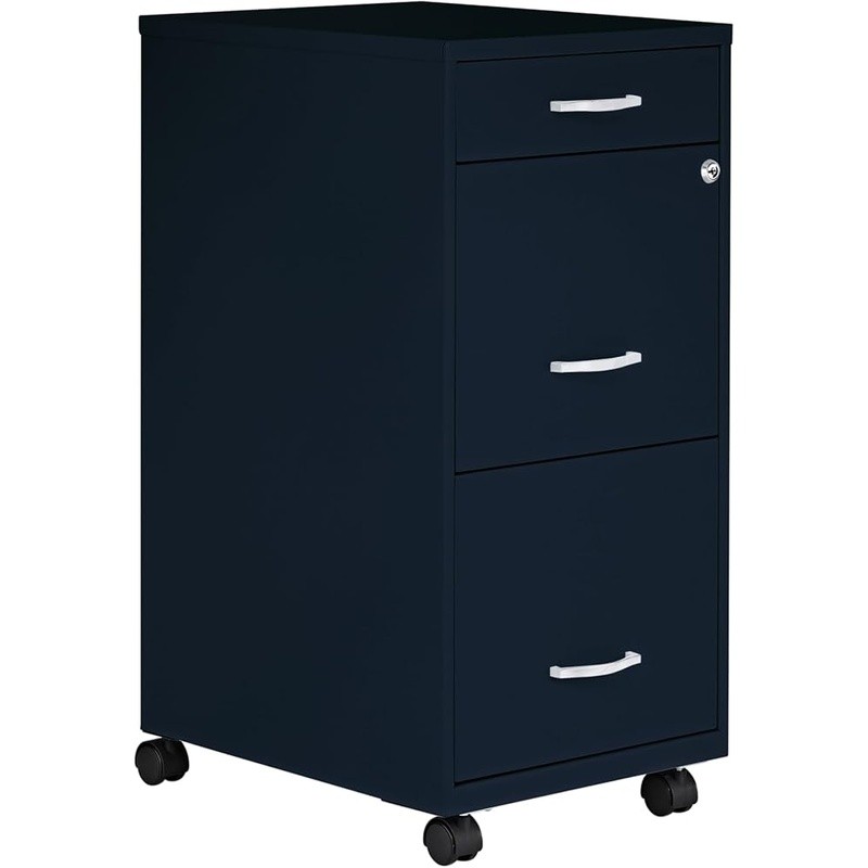 3 Drawer Rolling File Cabinet Mobile Storage Solution W/ Lockable Drawers New