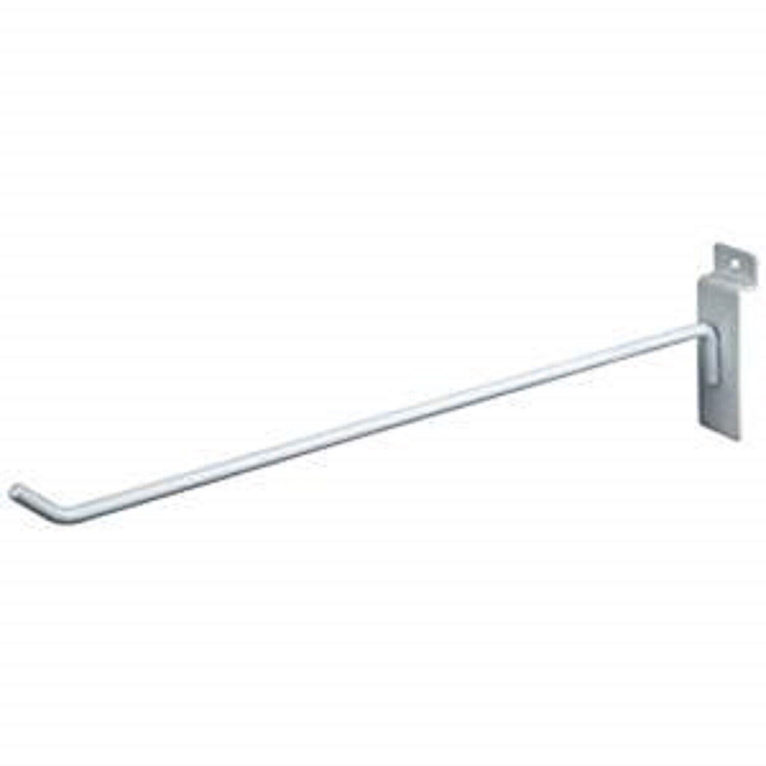 Pack Of 50 - 12 inch WHITE Slatwall Peg Hook