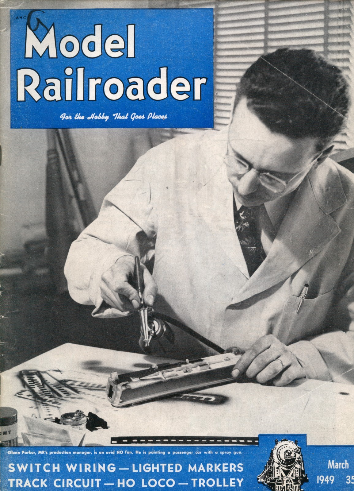 model Railroader magazine March 1949 Very Good Condition