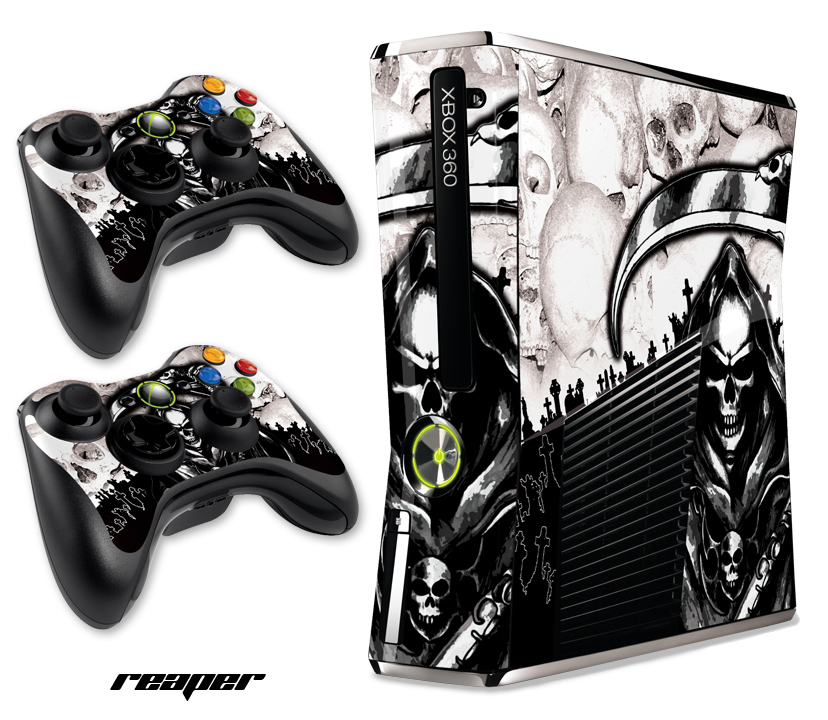 Skin Decal Wrap for Xbox 360 Slim Gaming Console & Controller Xbox360 Slim RPR W