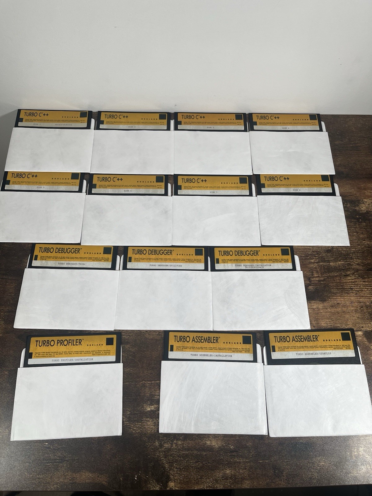 TURBO C++ 5.25" Floppy Disks 1990 Borland Debugger Assembler Profiler