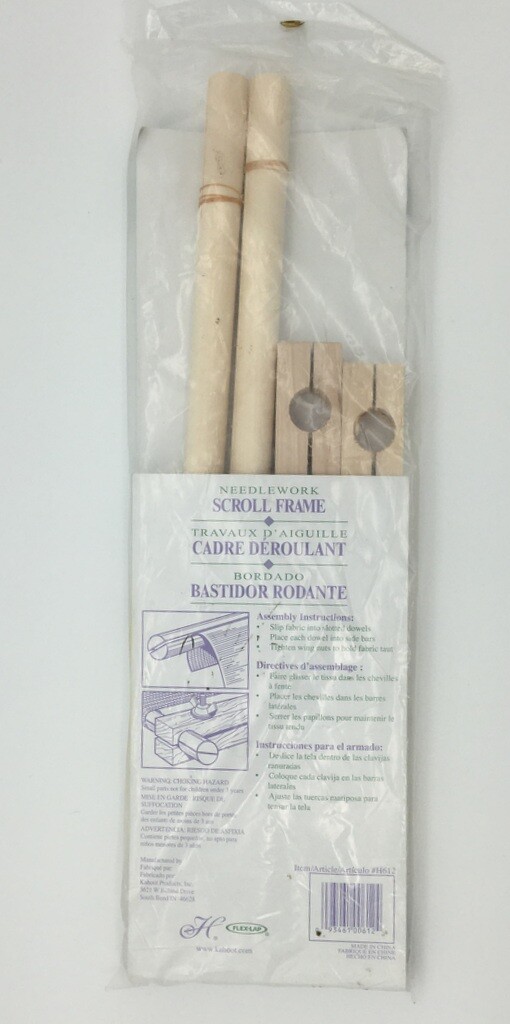 Flex-Lap Scroll Frame Deluxe Hardwood 6 X 12 Needlepoint Cross stitch Quilting