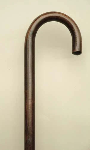"Harvy Round Handle Hardwood Walking Cane 36" Natural, Black, Mahogany, Walnut"