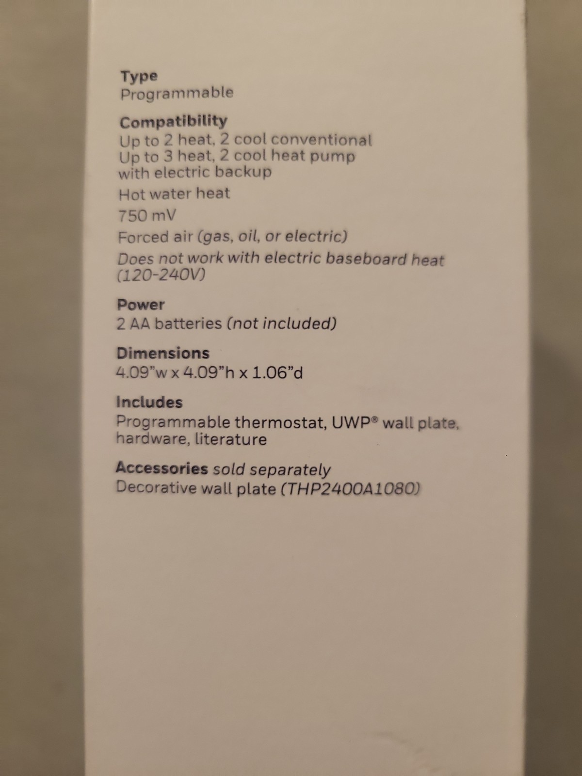 HONEYWELL HOME T5 Programmable TOUCHSCREEN Thermostat RTH8560D