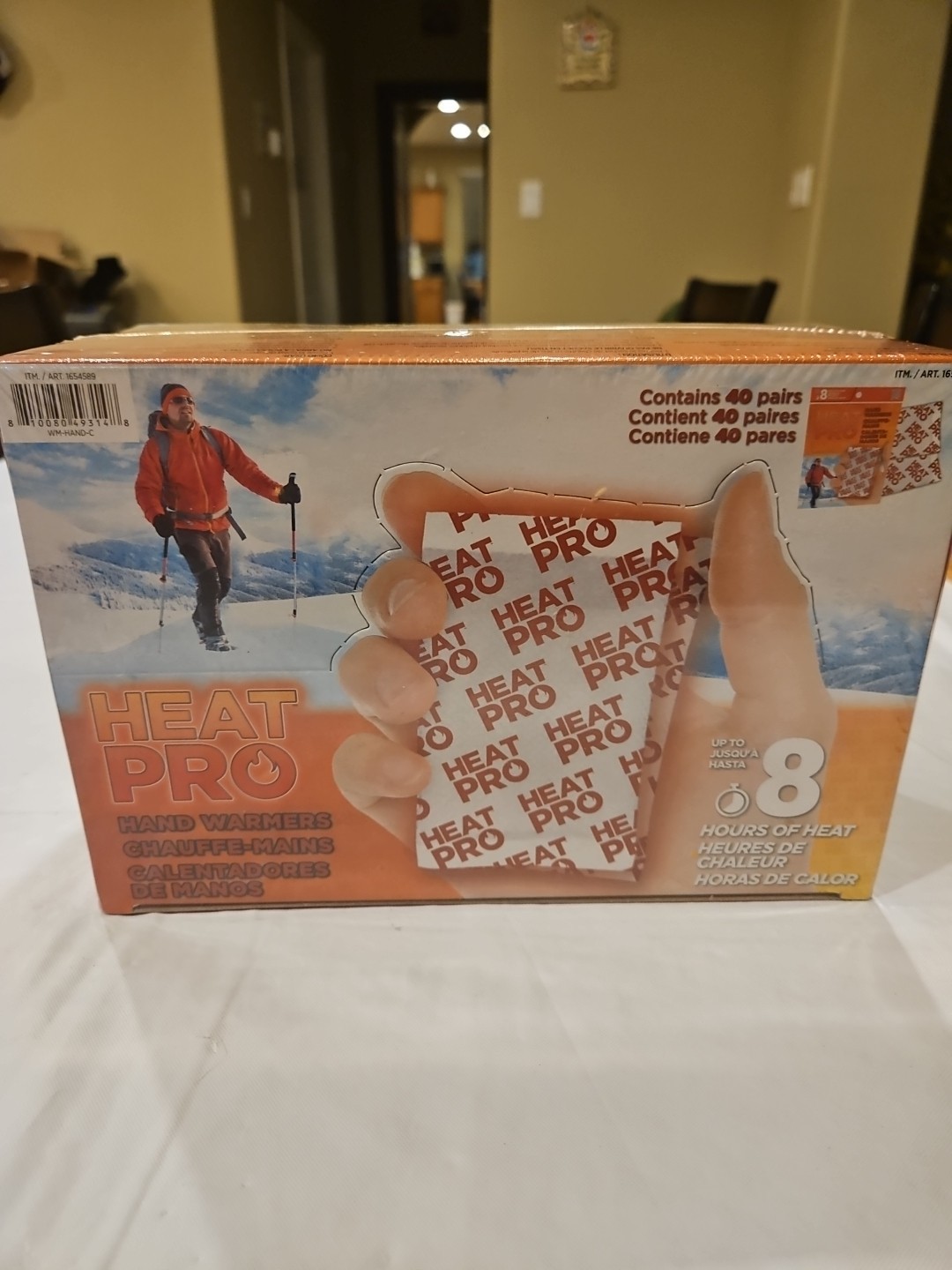 Heat Pro Hand Warmers Air Activated 8 Hours Heat 40Pk Air Activate Exp: 03/01/29