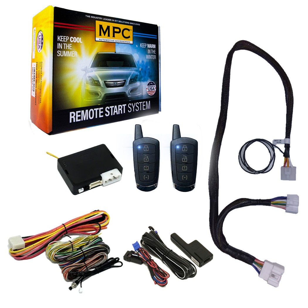 4-Button Remote Starter For 2008-2010 Toyota Highlander - Dot-key - w/T-Harness