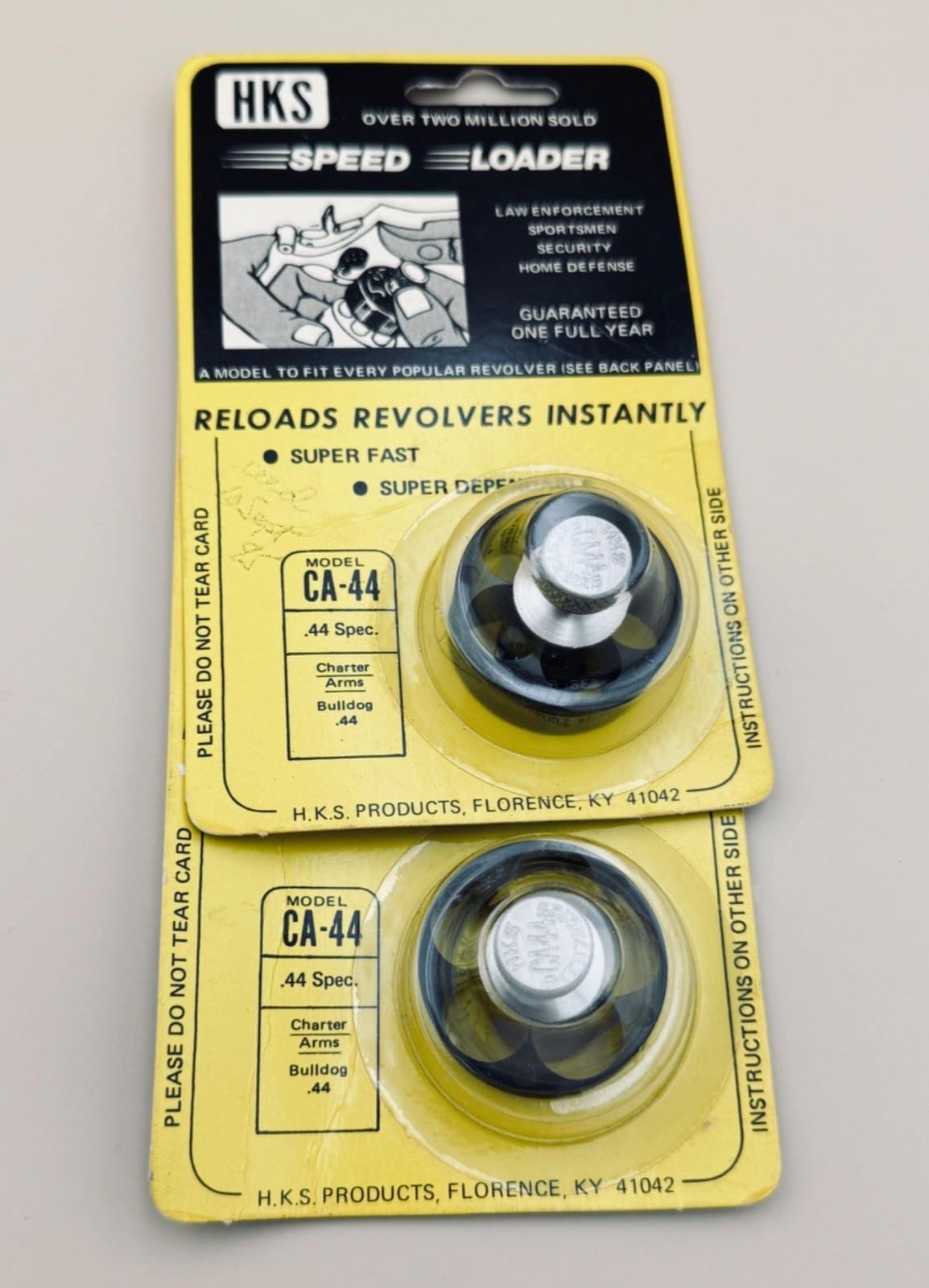2 HKS CA44 Speedloader for 5 round 44 Special Charter Arms Taurus 450 S&W 696