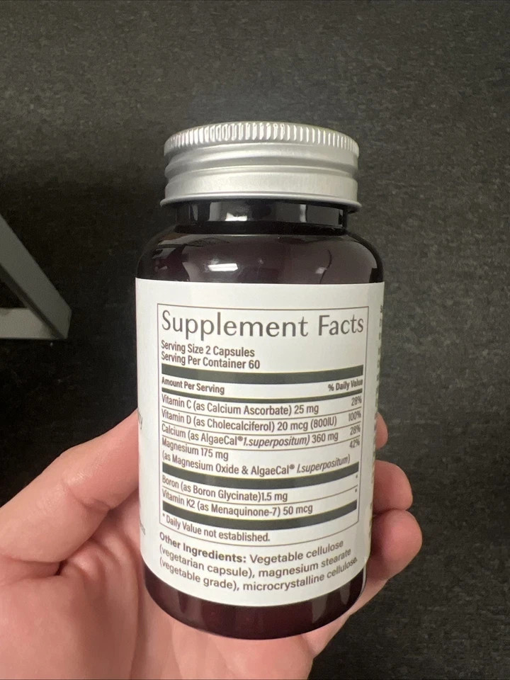 AlgaeCal Plus Stronger Bones Veggie Capsules Dietary Supplement Algae Cal 120