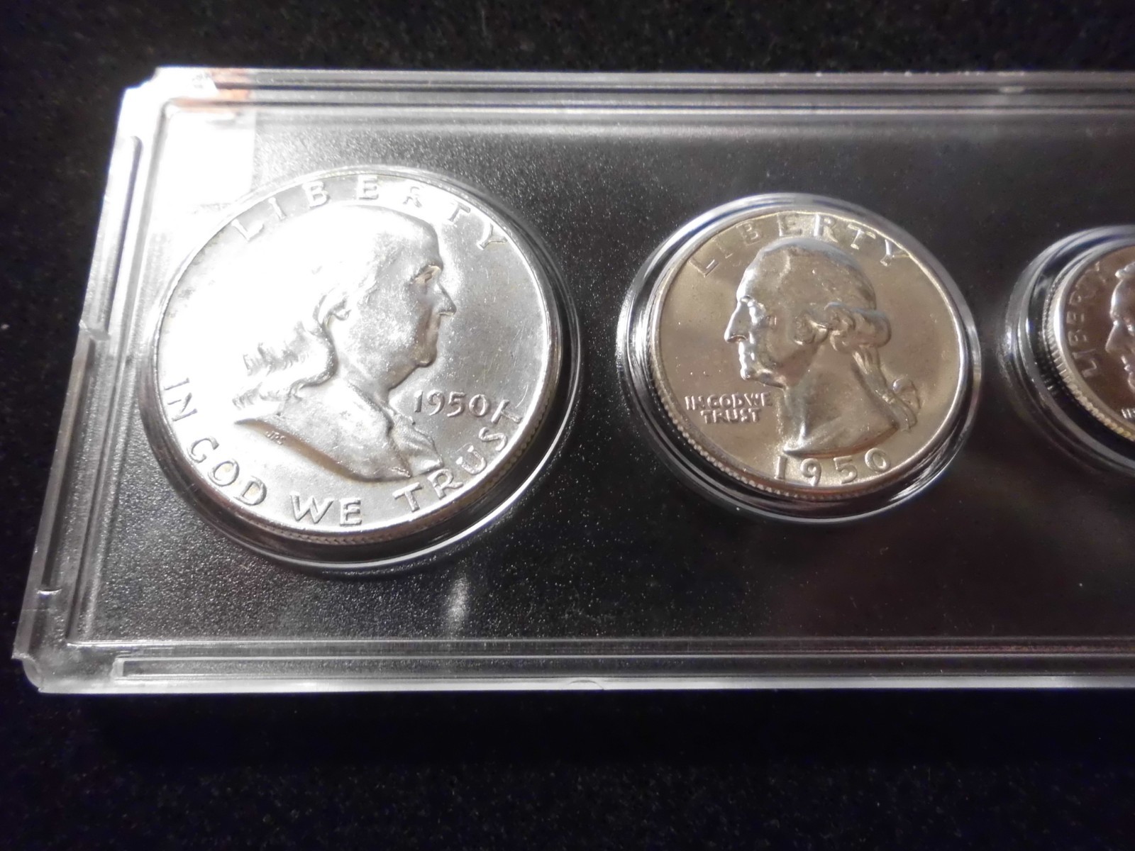 1950 P/D/S GEM UNCIRCULATED B/U MINT SET - 90% SILVER -