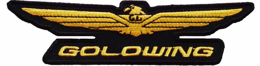 Honda Gold Wing Iron On Sew On Biker Embroidered Large 14.0  inches Patch