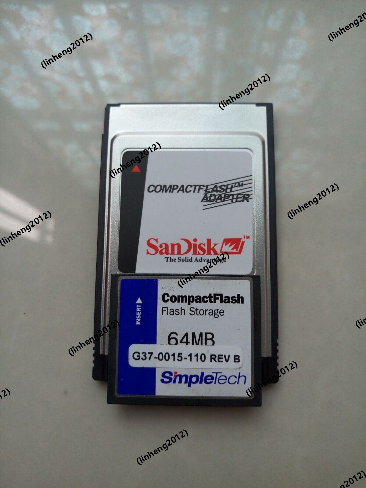 Simpletech  64MB Compact Flash +ATA PC card PCMCIA Adapter JANOME Machines