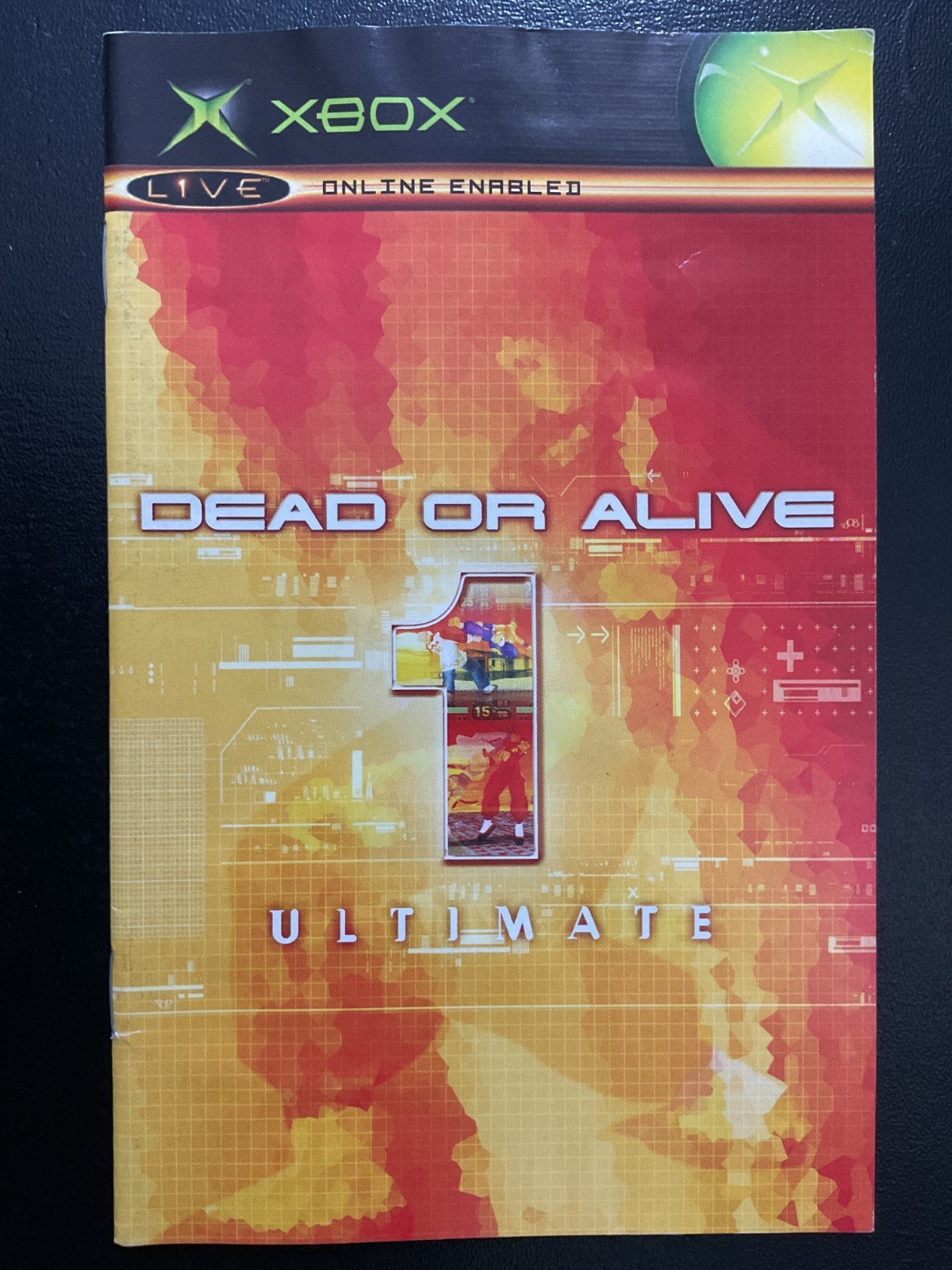 Dead or Alive 1 Ultimate Microsoft Original XBOX Instruction Manual Only