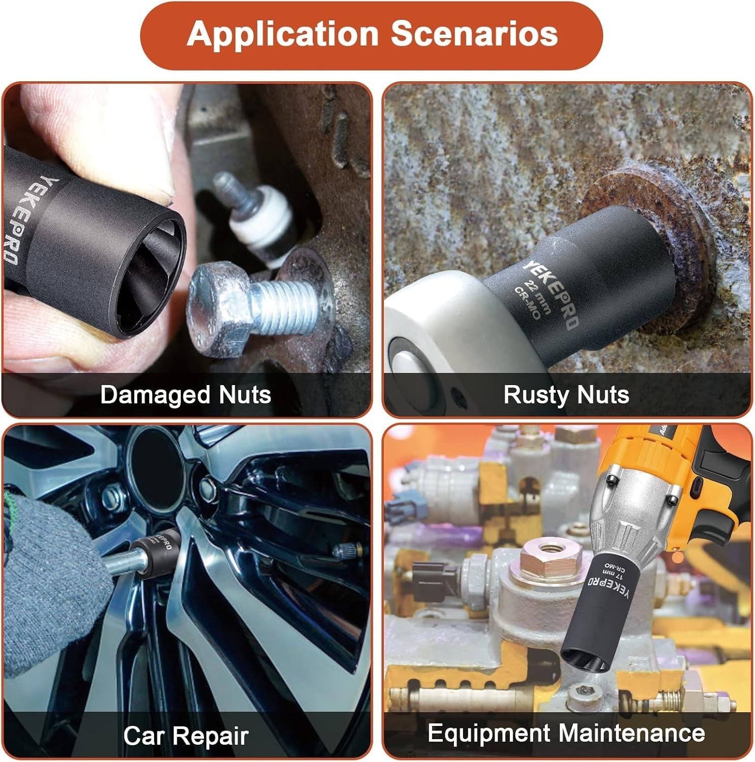 Drive Professional Damaged Lug Nut Extractor Tool