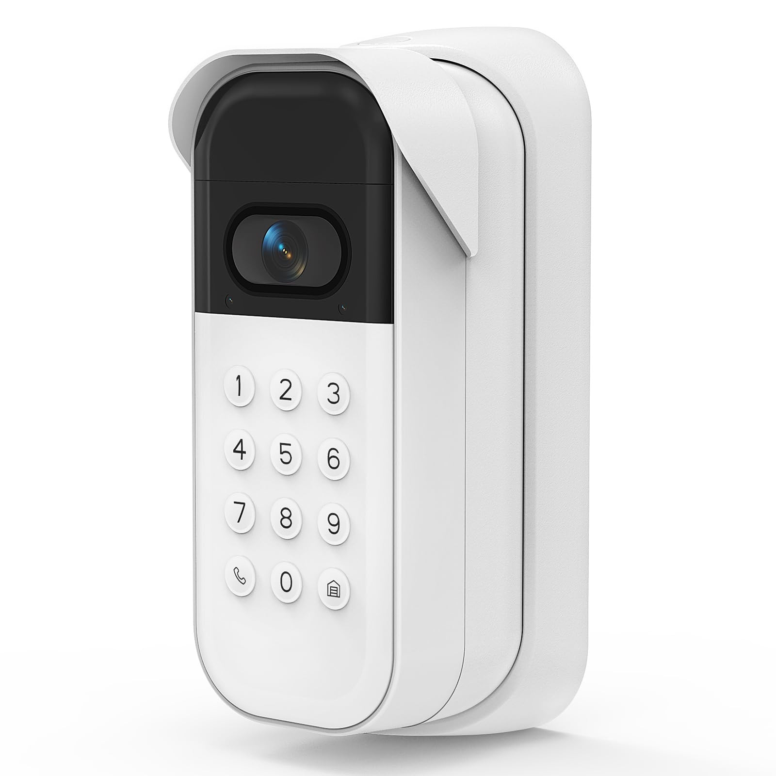 Weatherproof Swivel Mount for myQ Smart Garage Video Keypad, Left/Right White