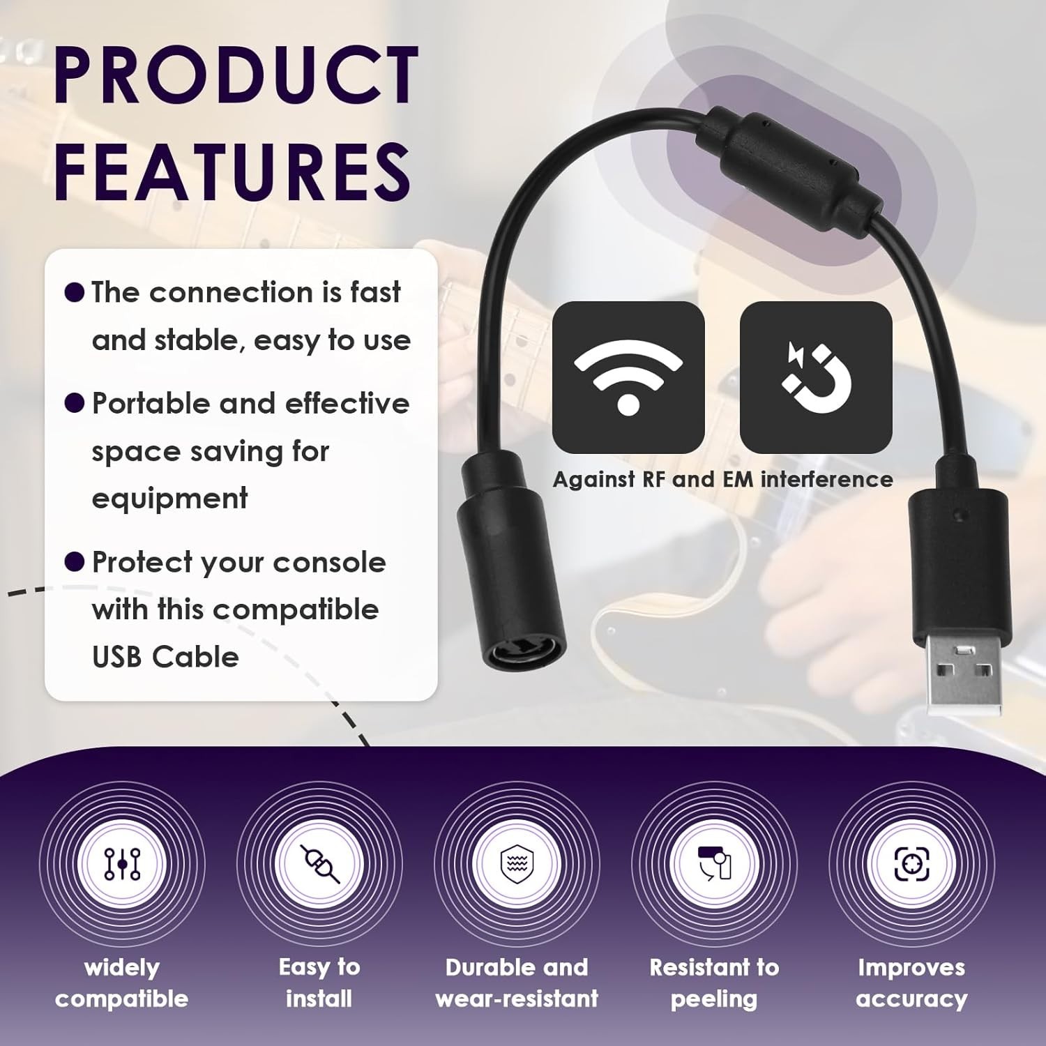 Reliable USB Breakaway Cable Set for Xbox 360 & Gaming Controllers - 9-Pack