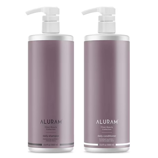 Aluram Daily Shampoo & Conditioner Duo Fine To Medium Hair 33.8oz / 1000ml