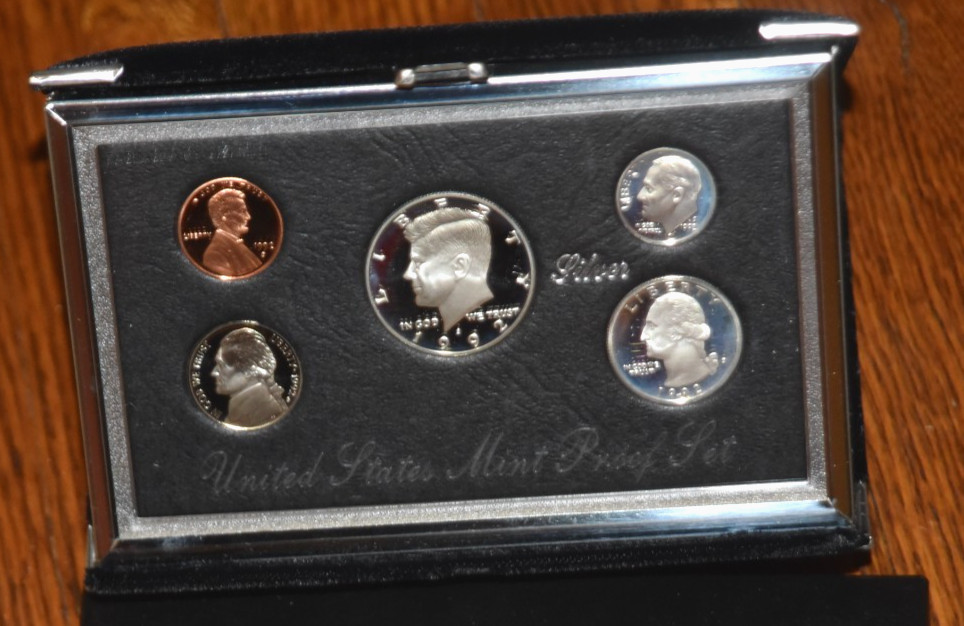 1992 S US Premier Silver Proof Set W/ Box OGP