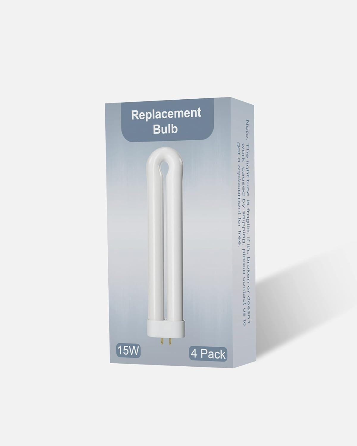 Bug Zapper Replacement Light Bulb, 15W, 4-Pin Base, U-Shaped, 4 Pack