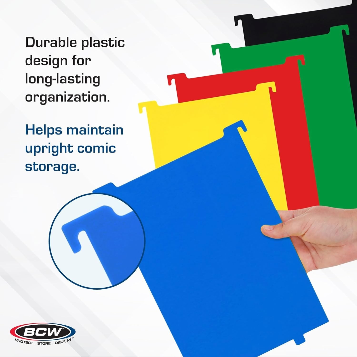 3 Pack Exclusive Comic Bin Partitions – Smooth Plastic Dividers for Organizing