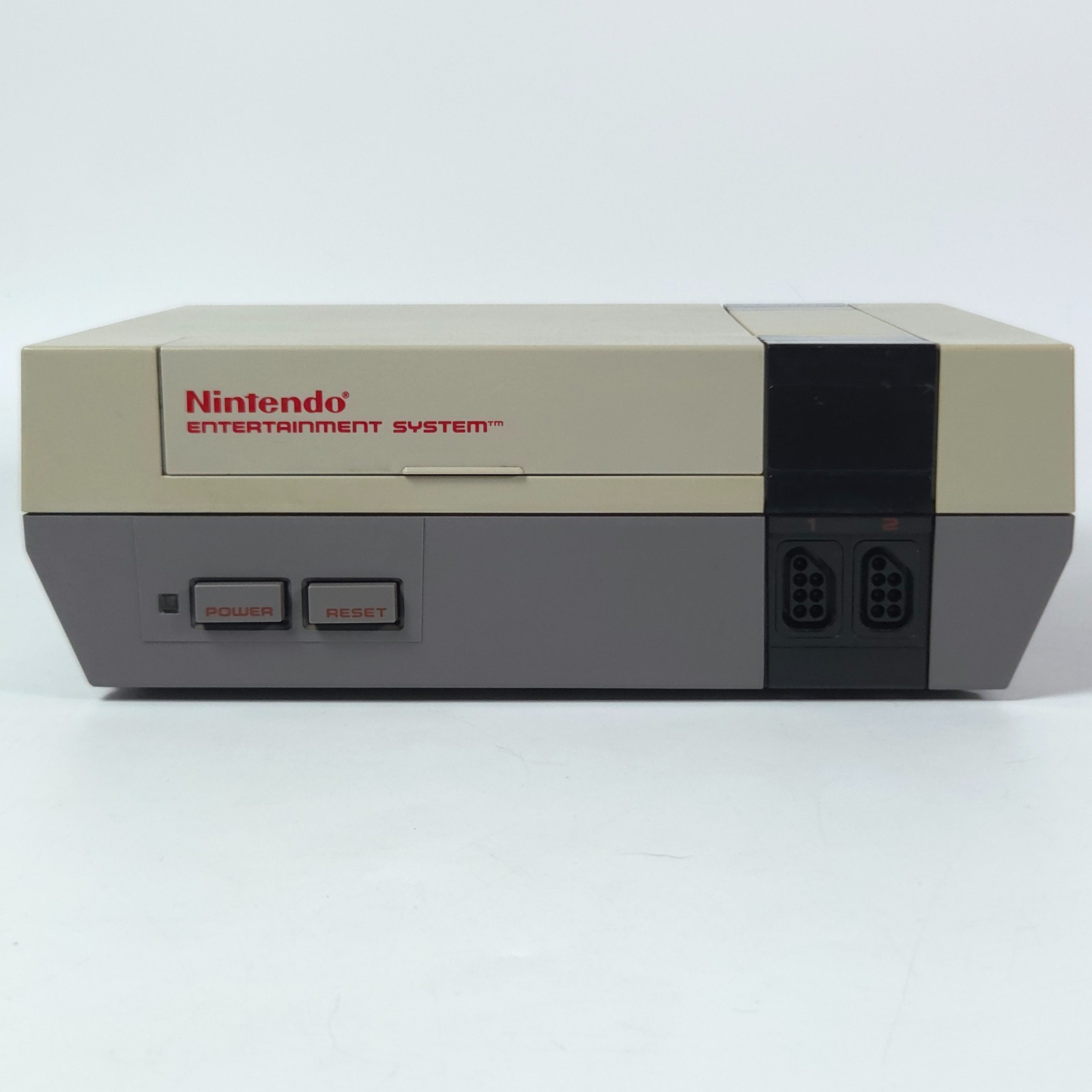 Nintendo NES Console w/ 2 Controllers, Manual, & OEM Adapters - Tested Working