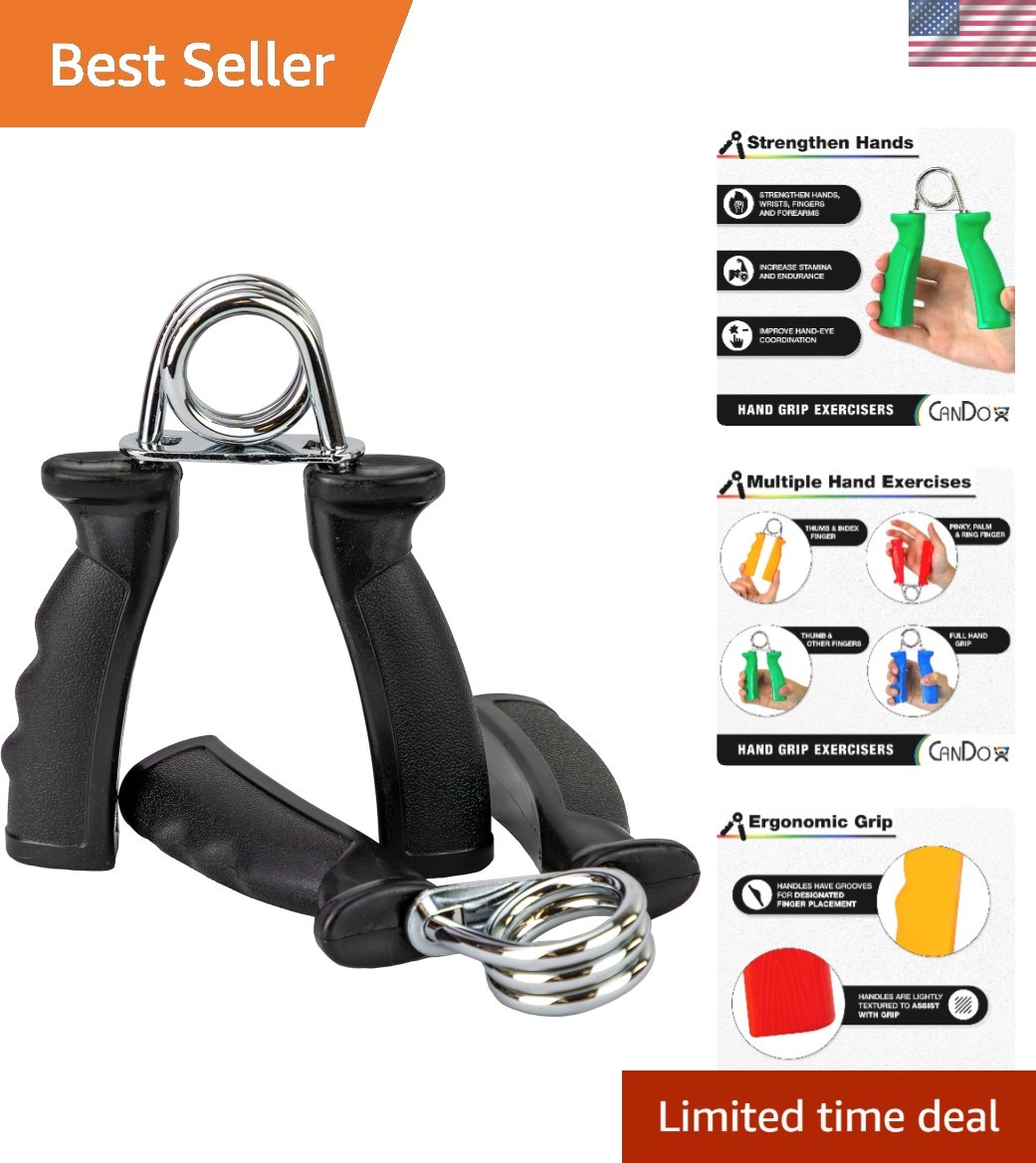 Extra Heavy Tension Stainless Steel Hand Grip - Ergonomic for Fitness & Rehab