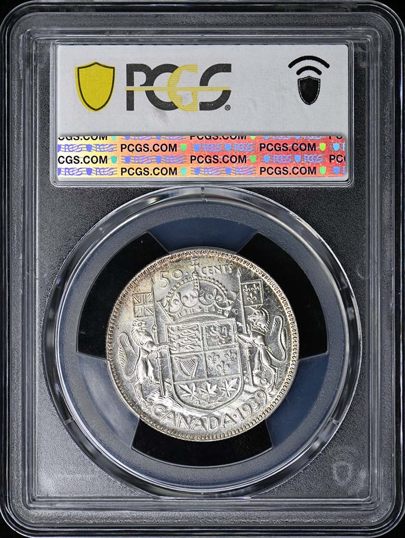 1939 50C Canada George VI PCGS MS63