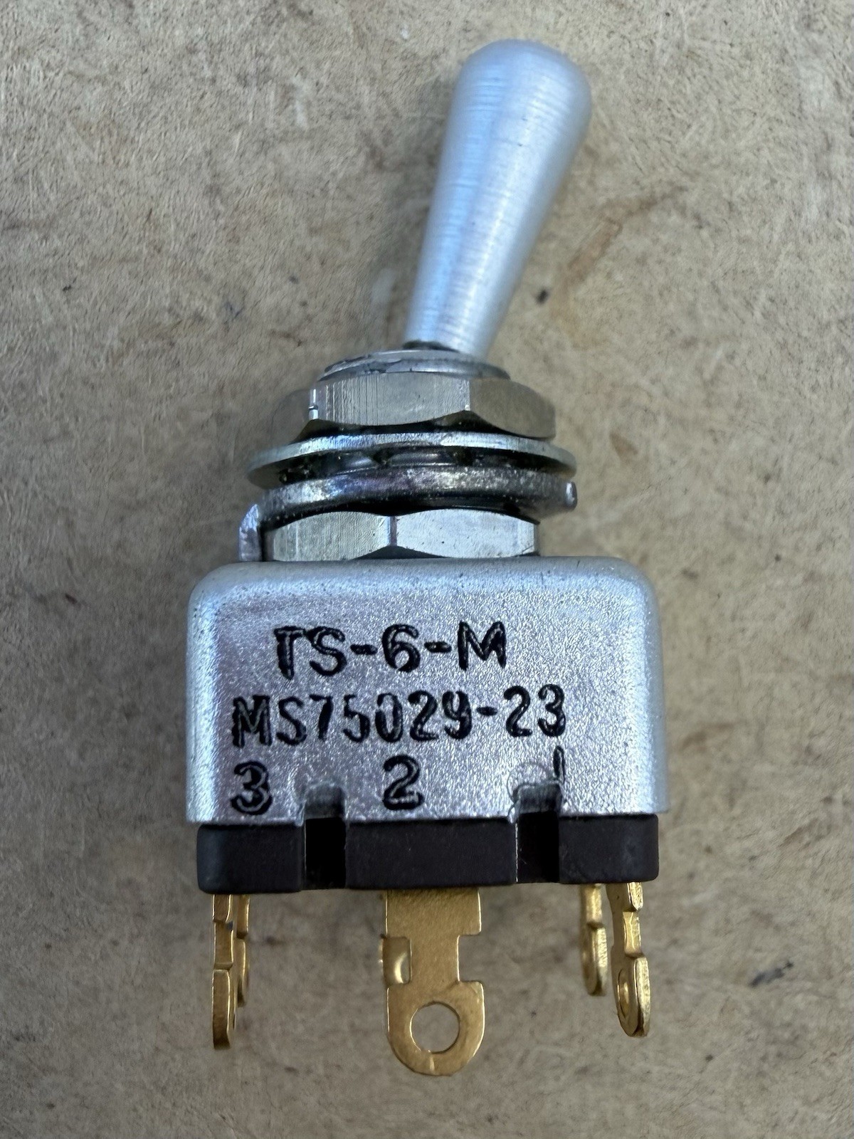 1x MS75029-23 AH&H Military Grade Toggle Switch ON-ON DPDT