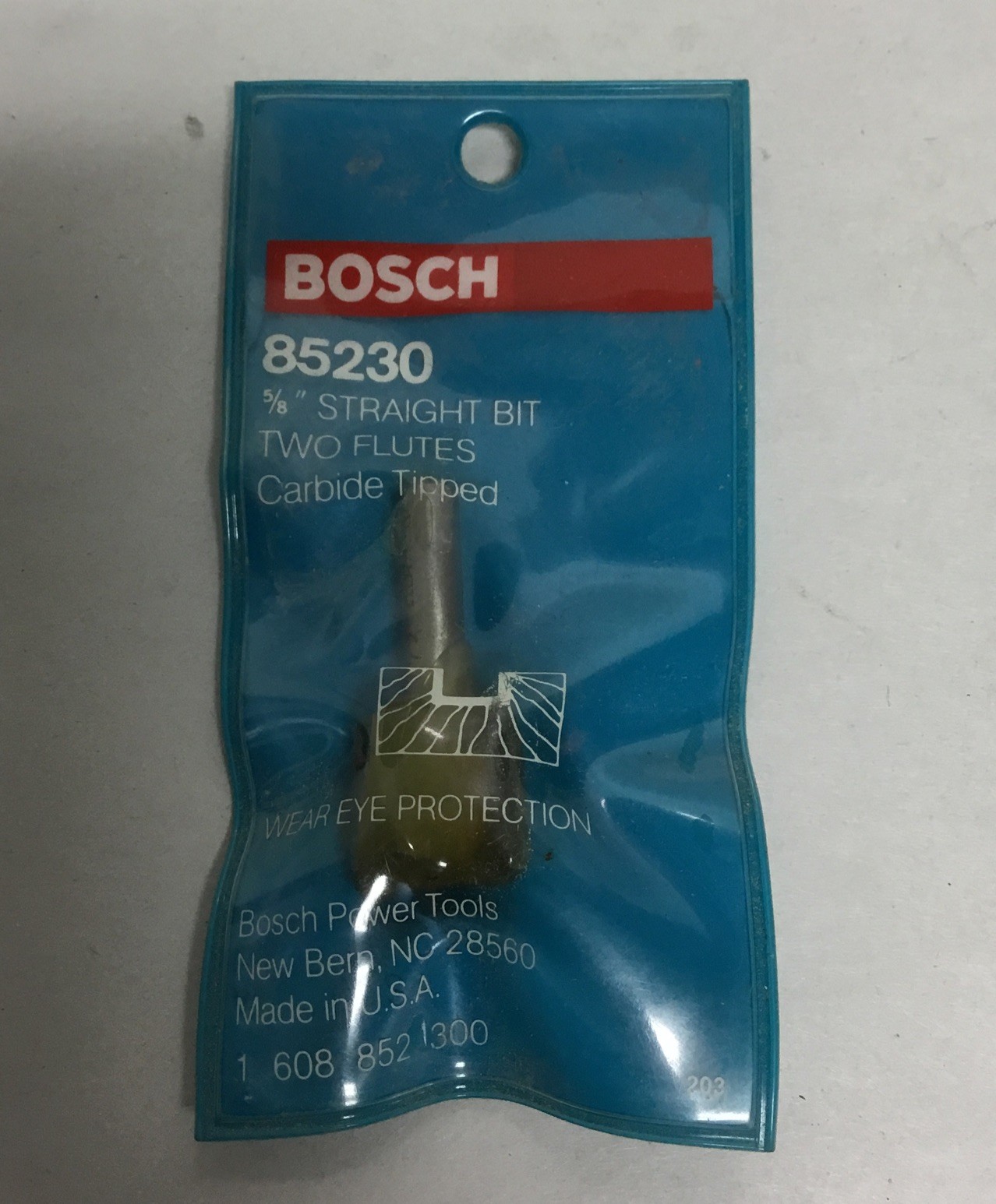 Bosch 85230 5/8 In. x 3/4 In. Carbide Tipped 2-Flute Straight Bit