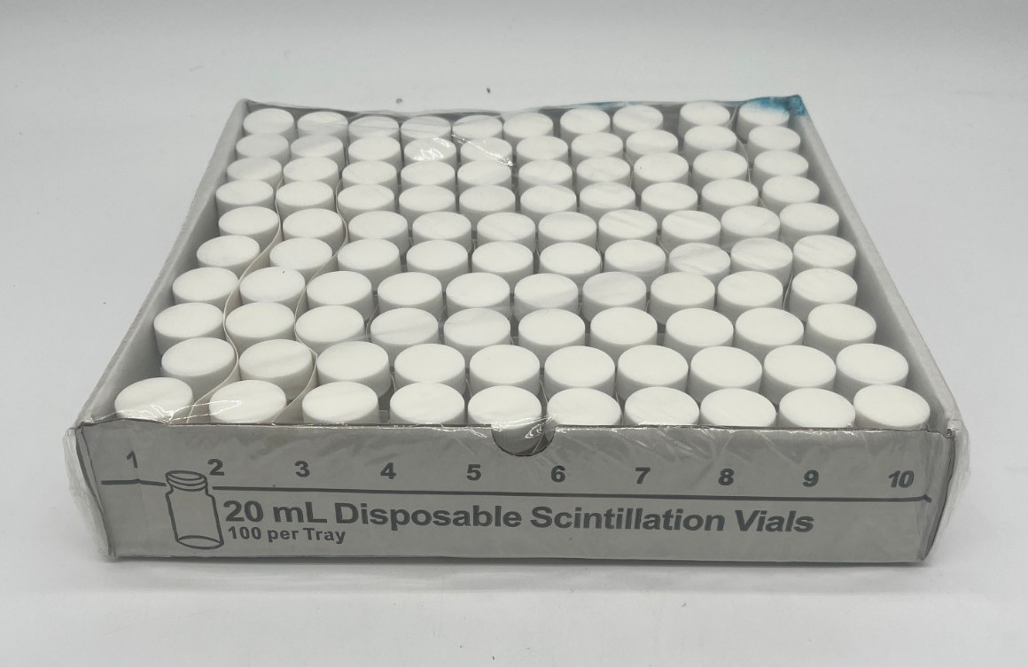 20 ML Disposable Scintillation Vials. QTY 100
