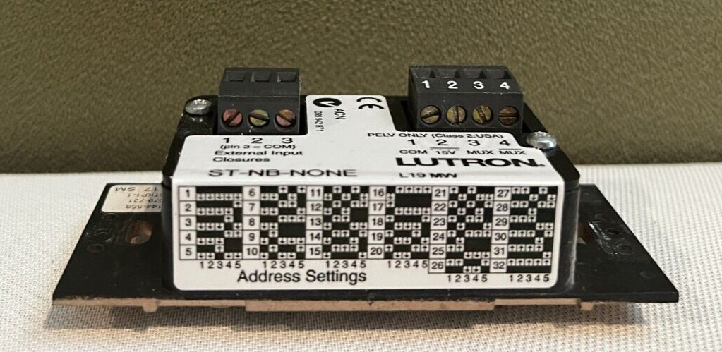 Lutron HomeWorks ST-NB-NONE Wired Keypad - 5 Button Config