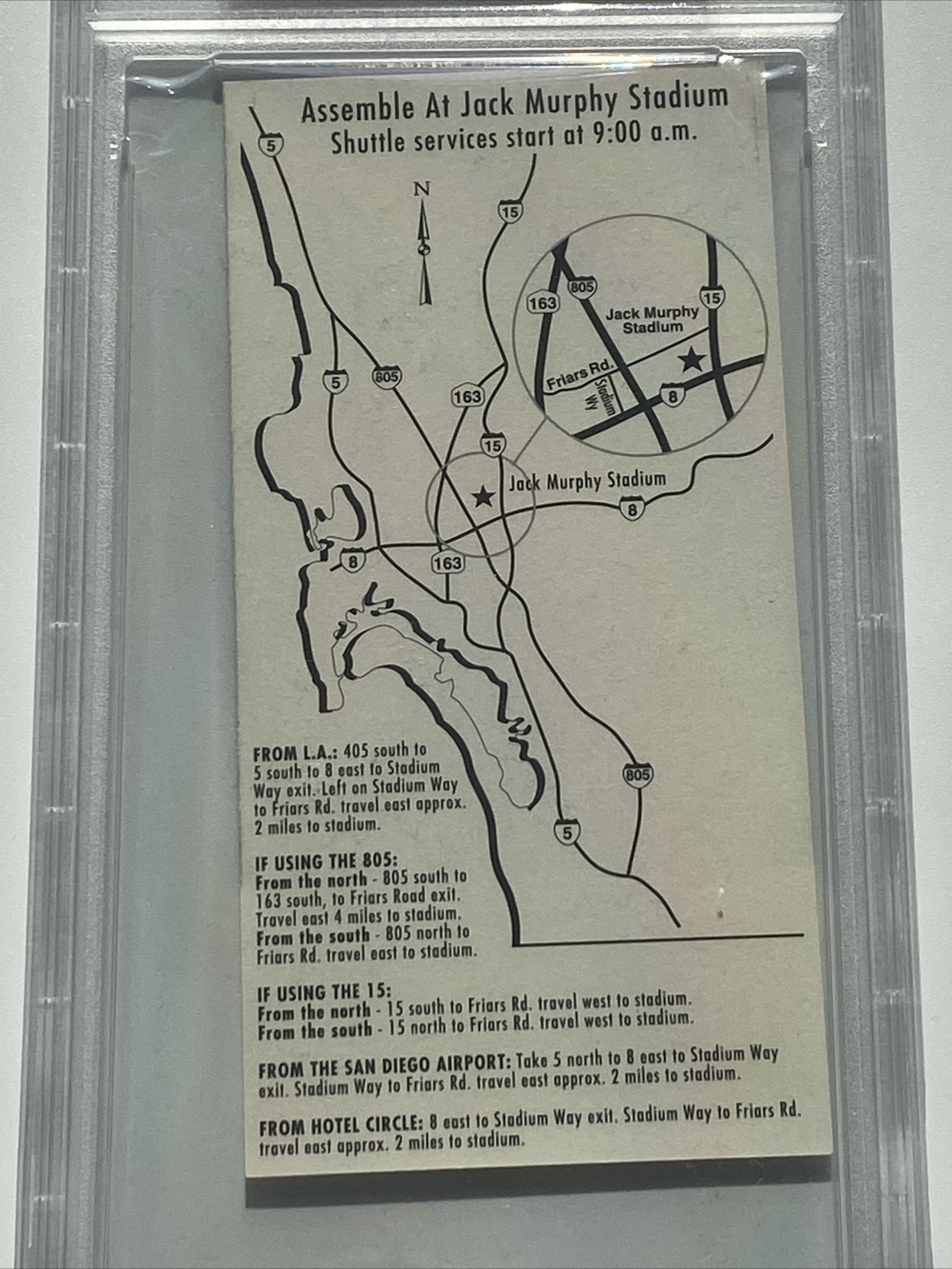 1996 Republican National Convention Senator Bob Dole Arrival Ticket Pass PSA 7