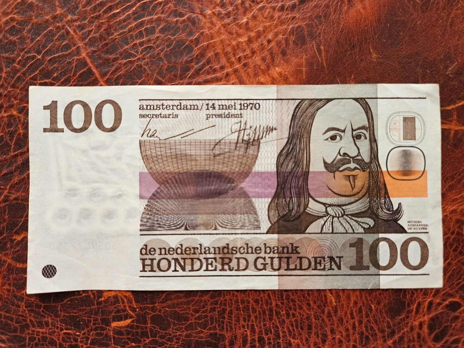 Netherlands 100 gulden 1970 banknote
