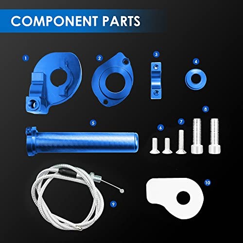 Throttle Grip Motorcycle 22mm CNC Aluminum Quick Twister Throttle Cable for